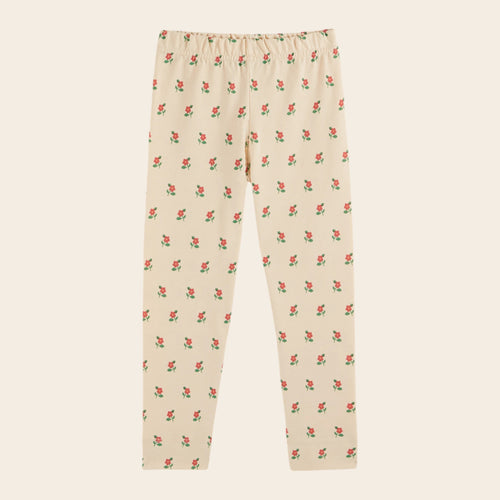 Poppy violin organic cotton legging - POPPY BRIOCHE