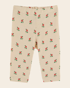 Poppy violin organic cotton legging - POPPY BRIOCHE