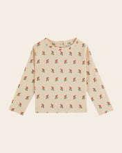 Load image into Gallery viewer, Organic cotton poppy cream T-shirt - POPPY BRIOCHE