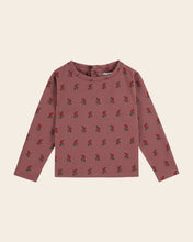 Load image into Gallery viewer, Organic cotton poppy cream T-shirt - POPPY VIOLINE