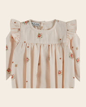 Load image into Gallery viewer, Pale pink flowers romper