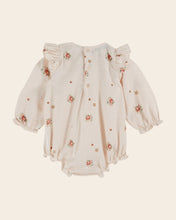 Load image into Gallery viewer, Pale pink flowers romper