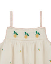 將圖片載入圖庫檢視器 Top - Embroidered cream lemons