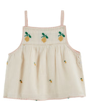 將圖片載入圖庫檢視器 Top - Embroidered cream lemons