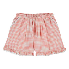 將圖片載入圖庫檢視器 Shorts - Pink gingham ruffle