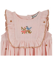 將圖片載入圖庫檢視器 Baby - dress Embroidered pink flowers