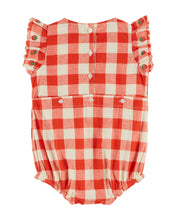 Load image into Gallery viewer, Combibloomer - Embroidered red gingham