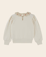 Load image into Gallery viewer, Sweatshirt Ecru crochet collar ECRU