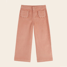 Load image into Gallery viewer, Trousers Velvet pockets with pink flowers SAKURA