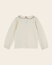 Load image into Gallery viewer, T-shirt manches longues Col noeud écru ECRU ACAJOU