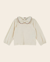 Load image into Gallery viewer, T-shirt manches longues Col noeud écru ECRU ACAJOU