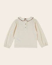 Load image into Gallery viewer, T-shirt manches longues Col noeud écru ECRU ACAJOU