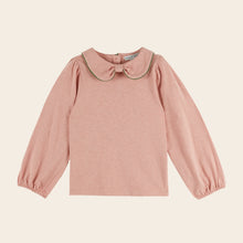 將圖片載入圖庫檢視器 T-shirt manches longues Col noeud écru SAKURA OLIVE