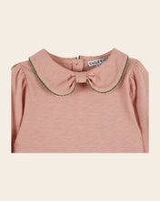 將圖片載入圖庫檢視器 T-shirt manches longues Col noeud écru SAKURA OLIVE
