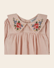 Load image into Gallery viewer, Romper Pink Cross Stitch ROSEAU