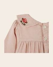 Load image into Gallery viewer, Romper Pink Cross Stitch ROSEAU
