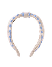 Load image into Gallery viewer, Gingersnaps Delta Center Knot Headband with embroidery, soft fabric hair accessory featuring a stylish knot design.