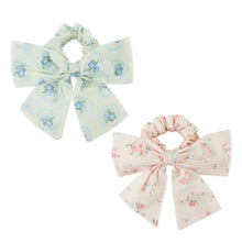 Load image into Gallery viewer, Gingersnaps Penny scrunchie set with multiple colorful fabric hair accessories on a white background