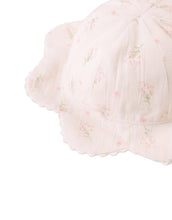 將圖片載入圖庫檢視器 Gingersnaps Baby Rochelle Hat with scallop brim, soft hair accessory featuring a charming scalloped edge and pastel color.