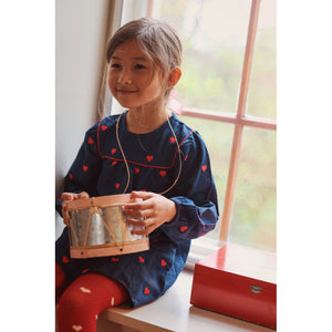 Amee Dress - Mid Blue Heart