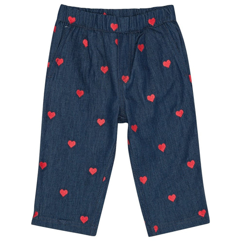 Amee Pants - Mid Blue Heart