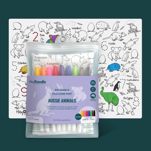 Aussie Animals Classic Colouring & Doodle Mat