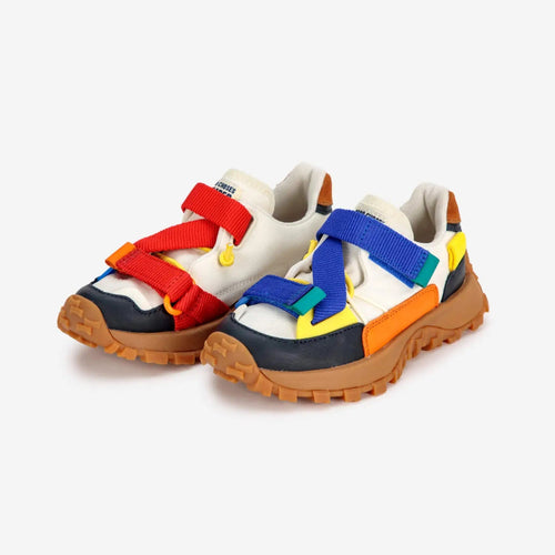 Bobo Choses x Camper - Multicolor Textile and Leather Semi-Open Shoes