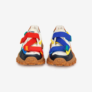 Bobo Choses x Camper - Multicolor Textile and Leather Semi-Open Shoes