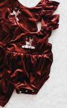 Load image into Gallery viewer, Red Velvet Prancer Dress/Playsuit Dress