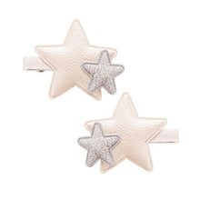Load image into Gallery viewer, DOUBLE STAR CLIP SET AMIRA | MOONBEAM/GALAXY