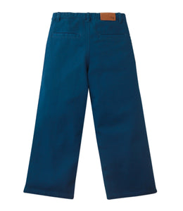 Blue pants on a white background
