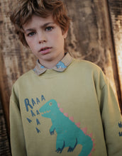 Load image into Gallery viewer, IGOR SWEATSHIRT WITH EMBOSSED DINOSAUR PRINT