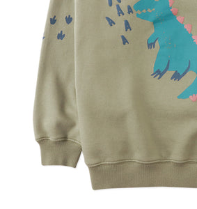 IGOR SWEATSHIRT WITH EMBOSSED DINOSAUR PRINT
