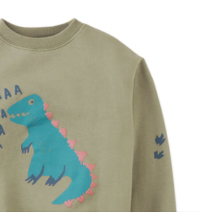 IGOR SWEATSHIRT WITH EMBOSSED DINOSAUR PRINT