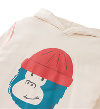 Load image into Gallery viewer, GREGORY HOODED SWEATSHIRT OFFWHITE WITH GORILLA HEAD GRAPHIC