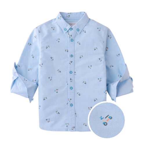 TYLER LONG SLEEVE BUTTON DOWN SHIRT SCOOT CITY