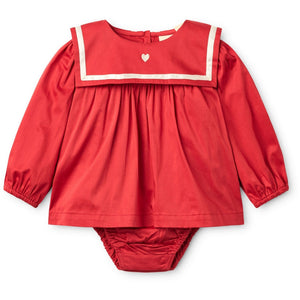 Bay Romper - Poppy red