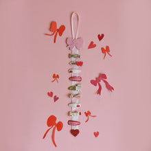 將圖片載入圖庫檢視器 Cutesy Bow Stripy Clips