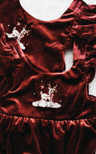 Load image into Gallery viewer, Red Velvet Prancer Dress/Playsuit Dress
