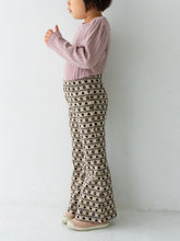 將圖片載入圖庫檢視器 Flower heart pants - Beige-black