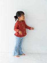 將圖片載入圖庫檢視器 Flower heart pants - Blue-ivory