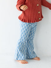 將圖片載入圖庫檢視器 Flower heart pants - Blue-ivory