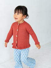 將圖片載入圖庫檢視器 Flower heart pants - Blue-ivory