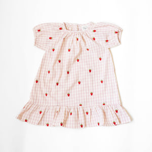 Dolly Dress - Pink Berry Gingham