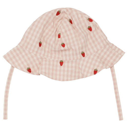 Dolly Sunhat - Pink Berry Gingham