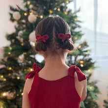 Load image into Gallery viewer, Crochet Ribbon Pigtail Set | Merry Berry