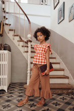 Load image into Gallery viewer, Blouse - Embroidered red gingham