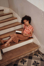 Load image into Gallery viewer, Blouse - Embroidered red gingham