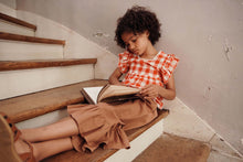 Load image into Gallery viewer, Blouse - Embroidered red gingham