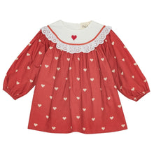 Load image into Gallery viewer, Ellen Dress - Poppy Red/Soft White